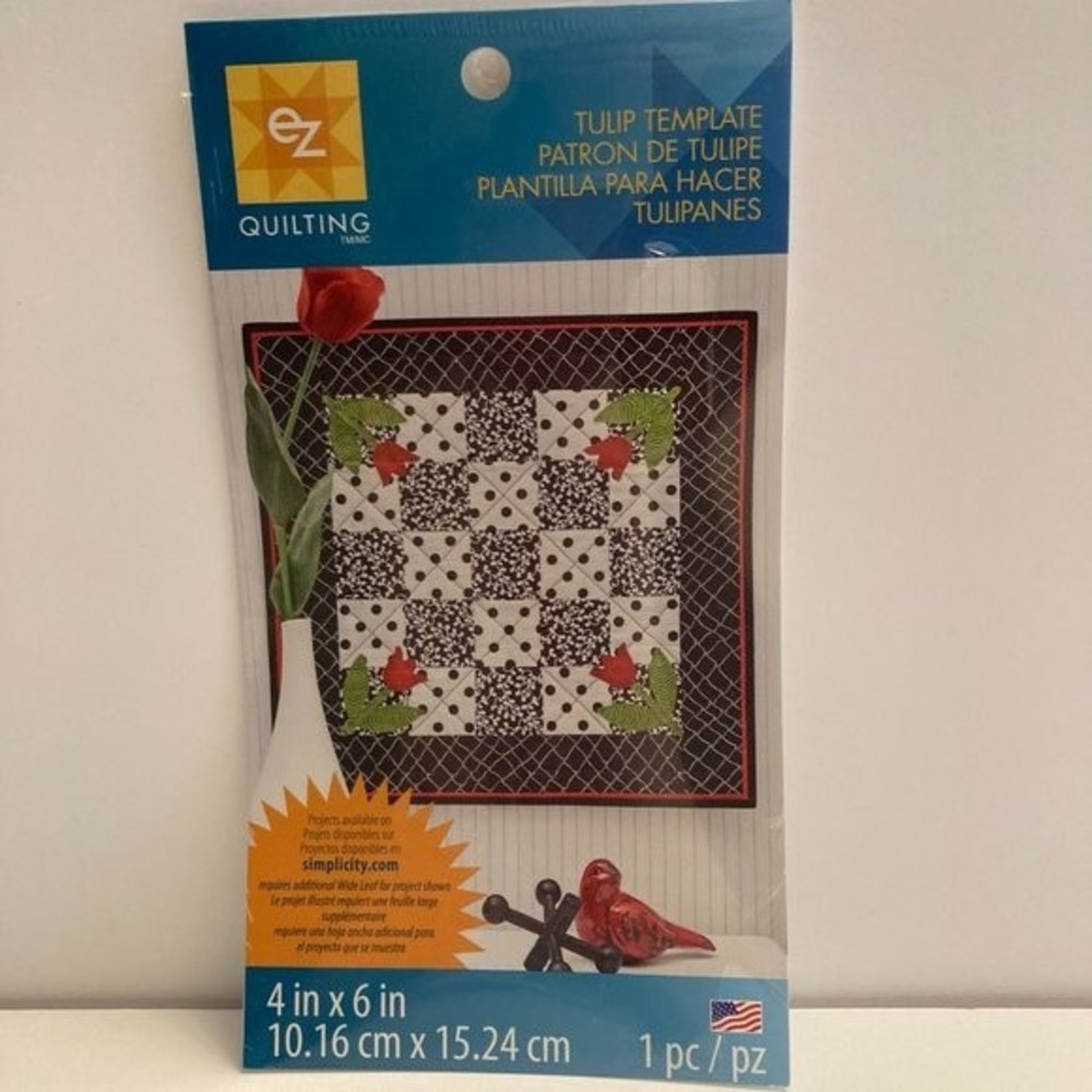 Simplicity EZ Quilting Tulip Template Stencil Fabric Paper Crafts Scrapbook